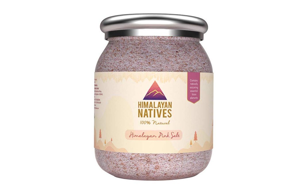 Himalayan Natives 100% Natural Himalayan Pink Salt   Glass Jar  600 grams